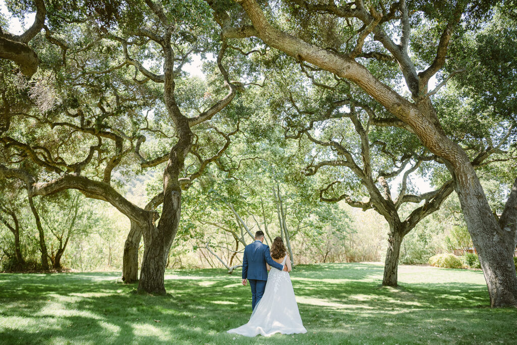 couple walking away in carmal california